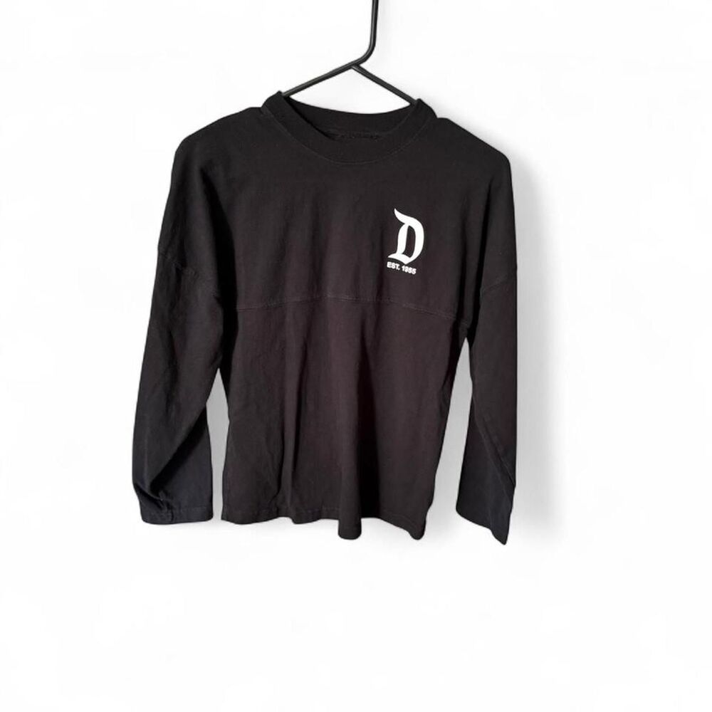 Disneyland Resort Spirit Jersey Black Kids Large Disney Parks 100% Cotton